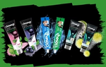 Closeup toothpaste products: Closeup White Attraction Pink Clay & Minty Matcha, Closeup White Attraction Mineral Clay & Acai Berry, Closeup Icy White, Closeup Everfresh, Closeup Icy White, Closeup White Attraction Natural Glow and Closeup White Attraction Natural Smile