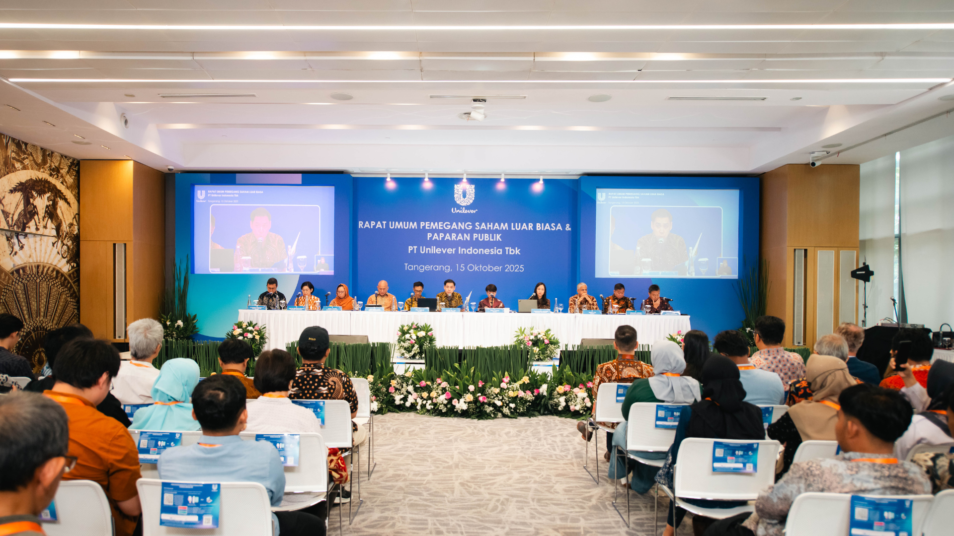 Rapat Umum Pemegang Saham Luar Biasa & Paparan Publik PT Unilever Indonesia, Tbk