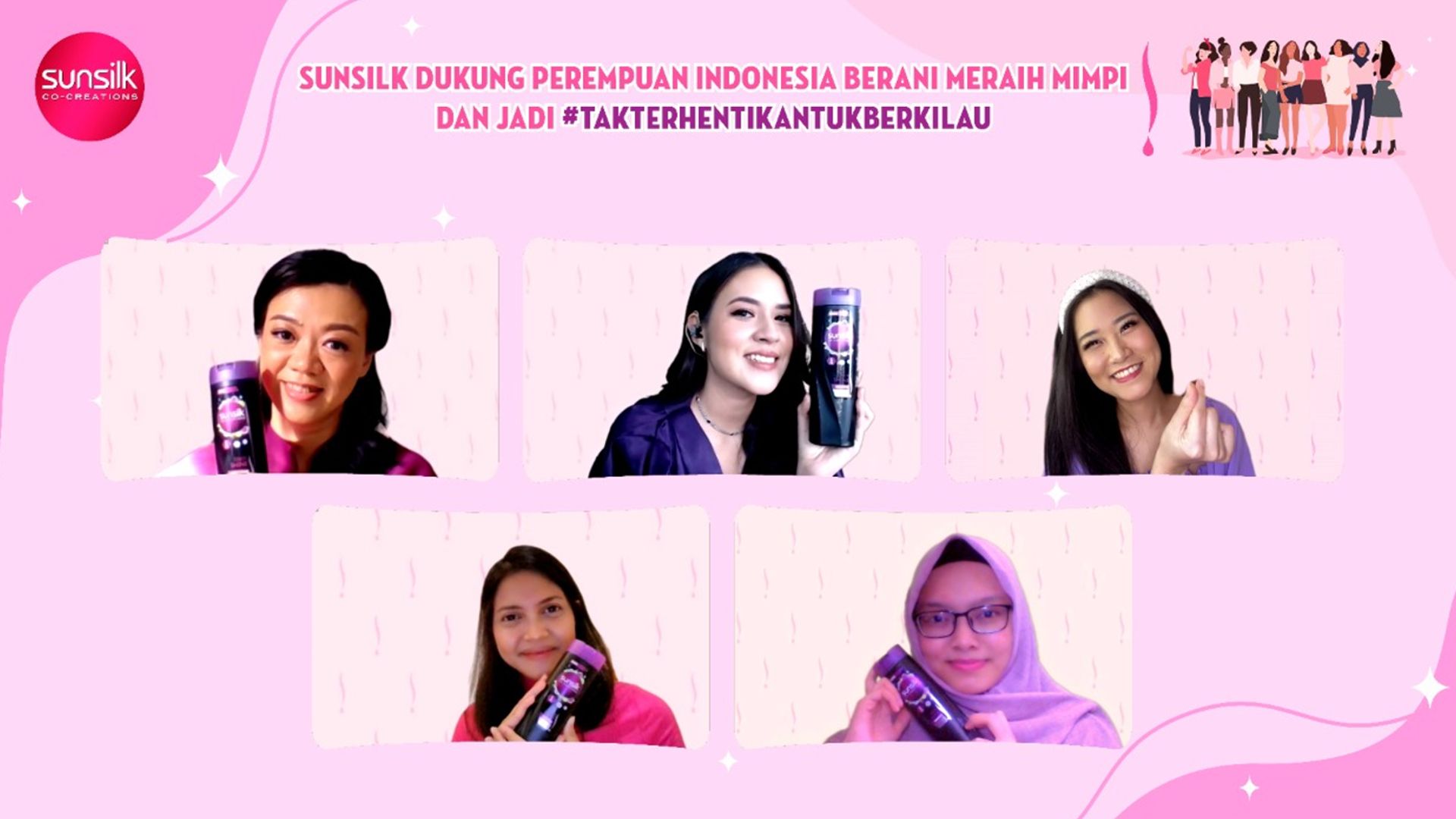Virtual launch Sunsilk #TakTerhentikanTukBerkilau Campaign
