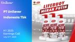 Gambar promosi yang menampilkan botol Lifebuoy Merah Putih, dengan latar belakang bertema olahraga dan detail acara untuk panggilan pendapatan.