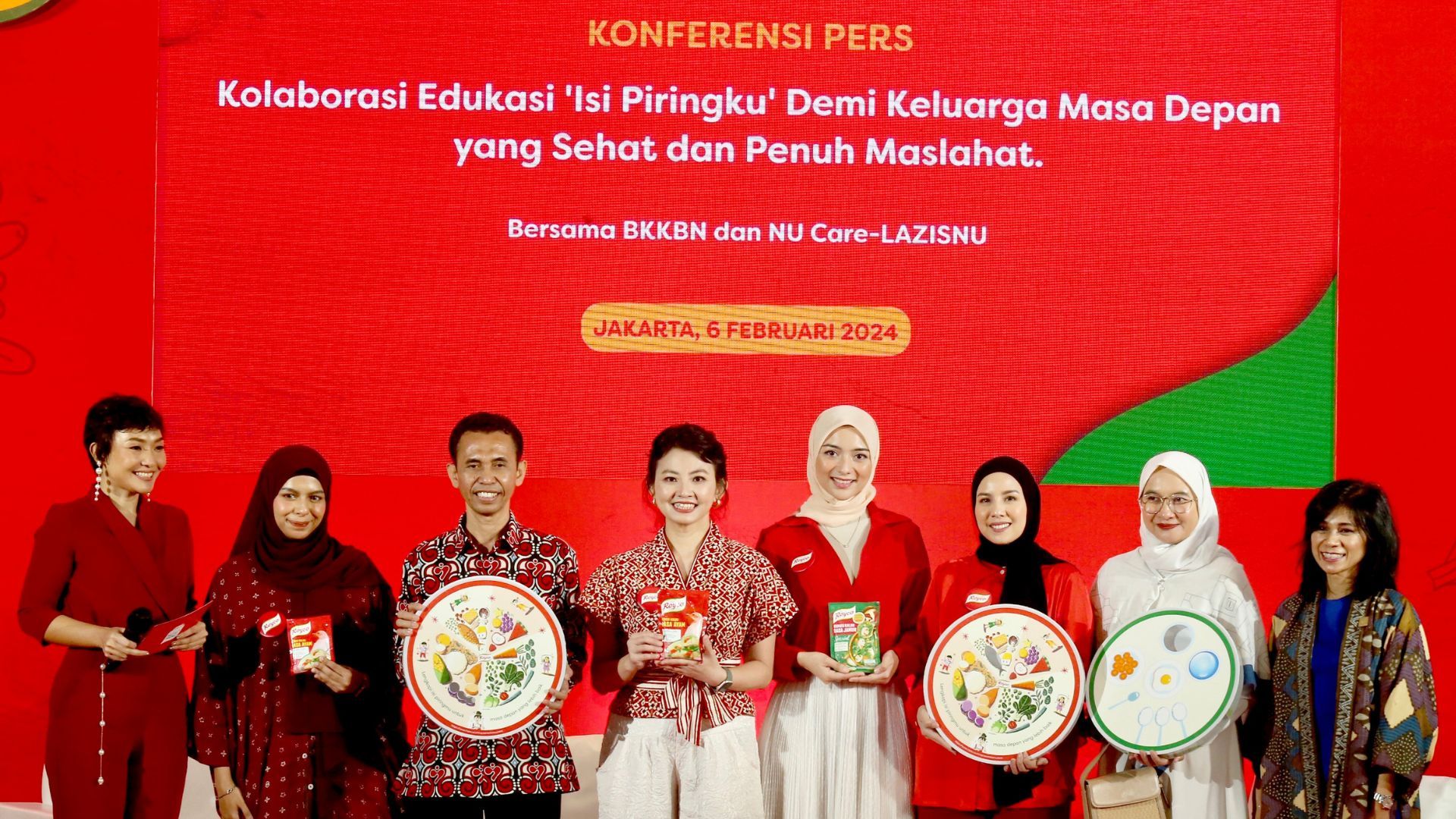 Konferensi pers Kolaborasi Edukasi 'Isi Piringku' bersama BKKBN dan NU Care-LAZISNU