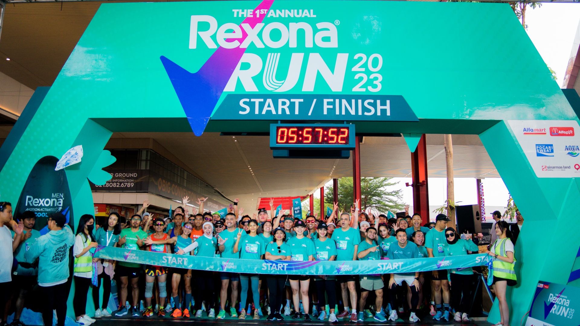 Rexona Run 2023 di QBig BSD, Tangerang Selatan