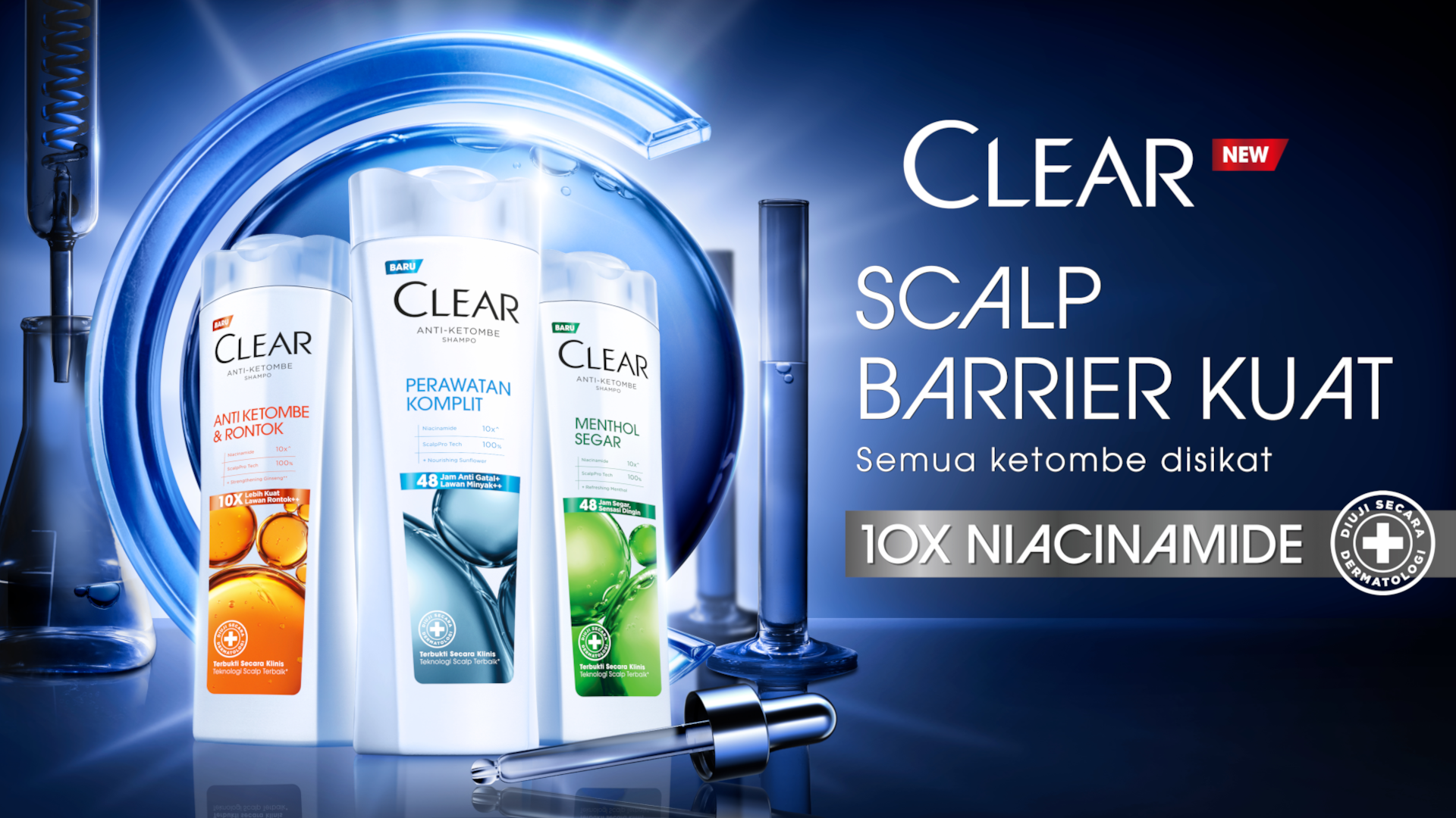 Teknologi ScalpPro Tech™ mutakhir dari CLEAR